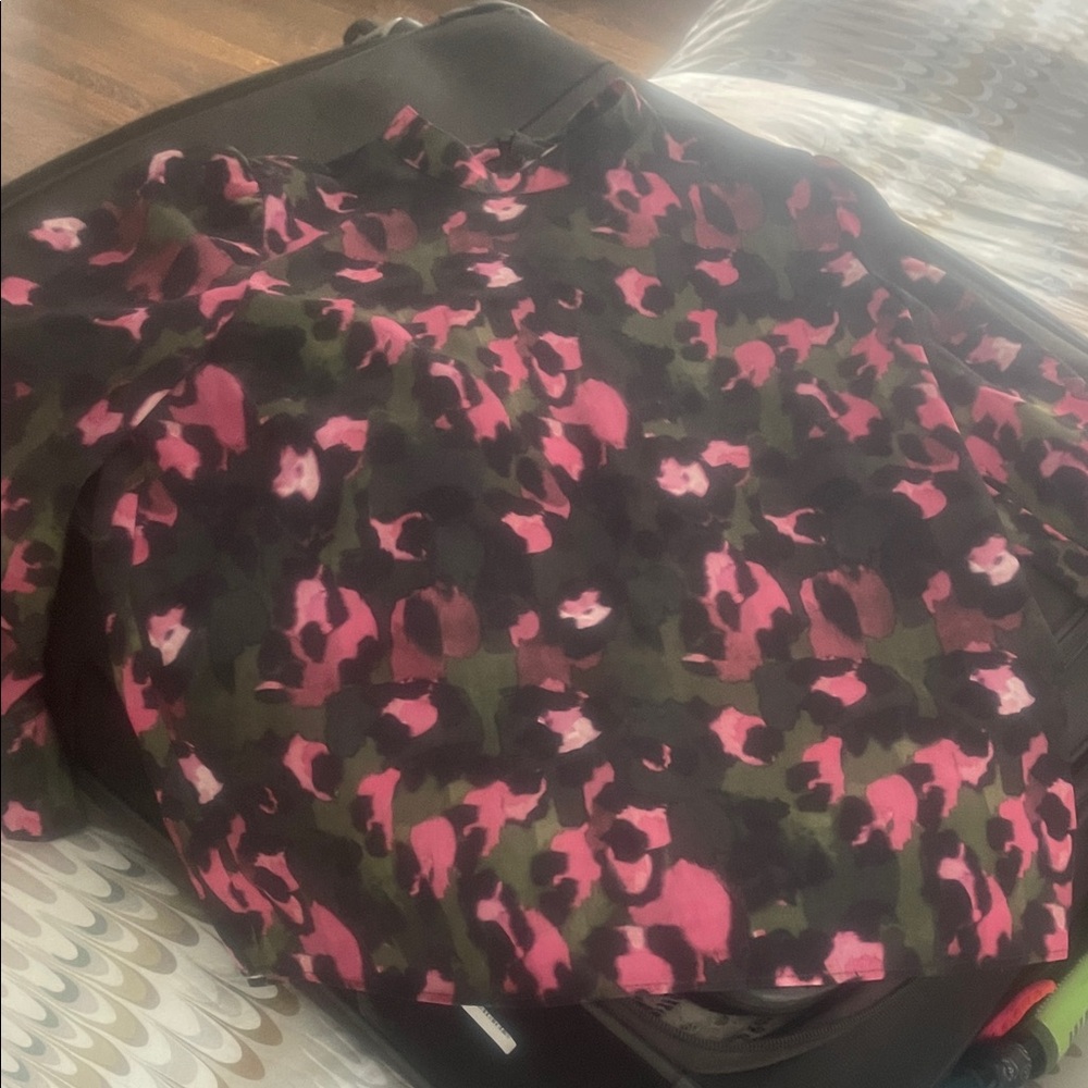 Mignon Doo Pink and Green Patterned Top